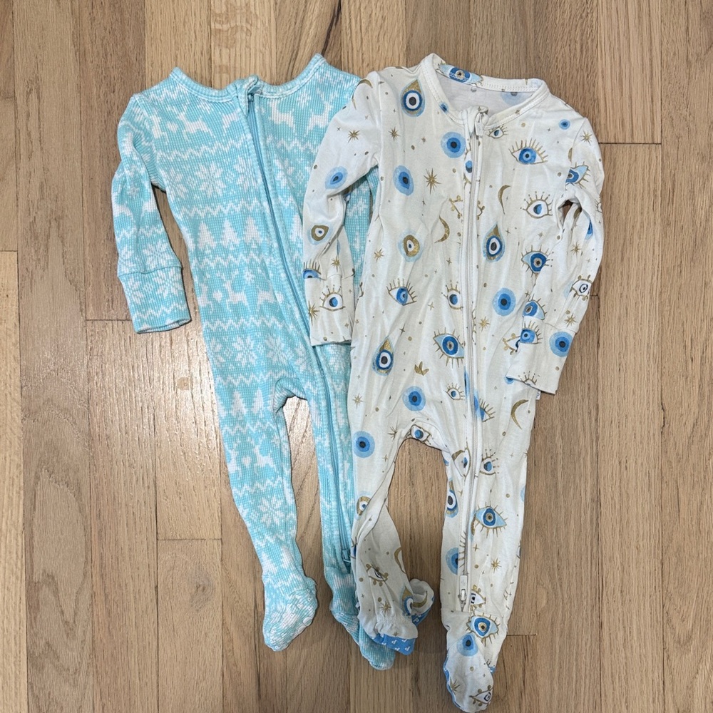 Posh Peanut Baby Bamboo Footie Onsie - Lot of 2 (3-6 months)